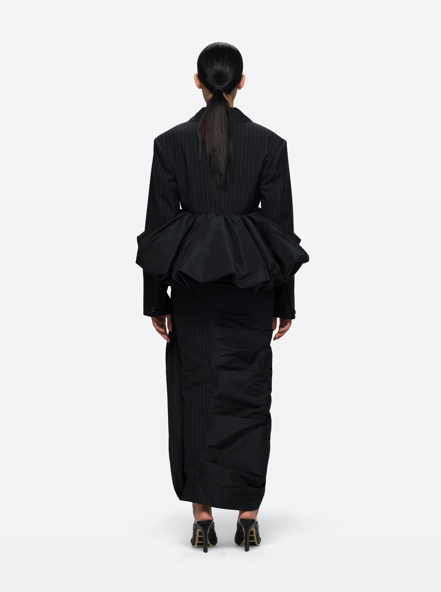 Mid-calf pencil skirt