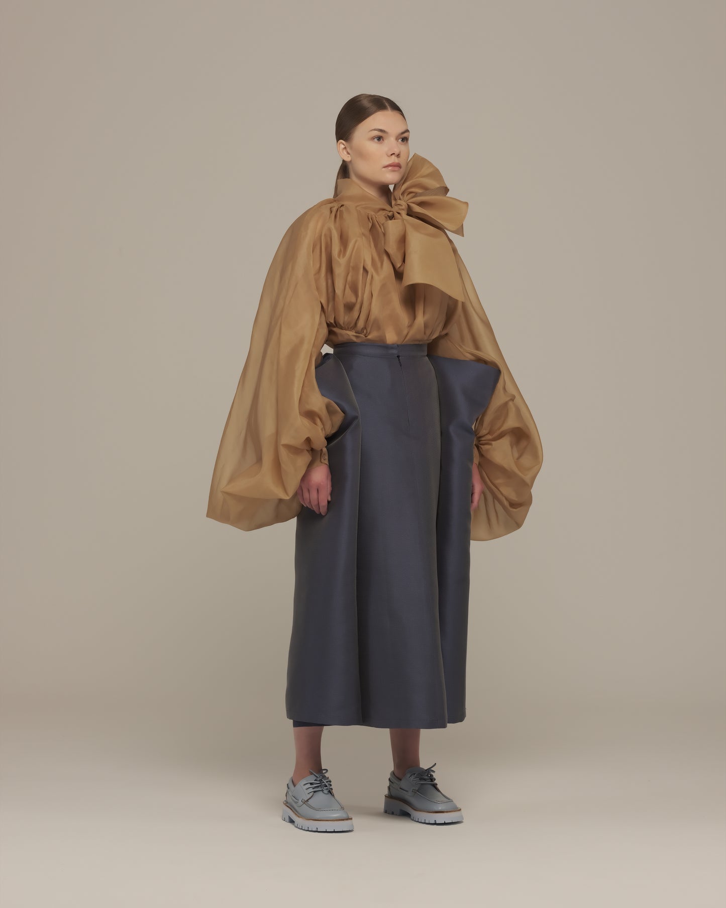 King crab organdie blouse