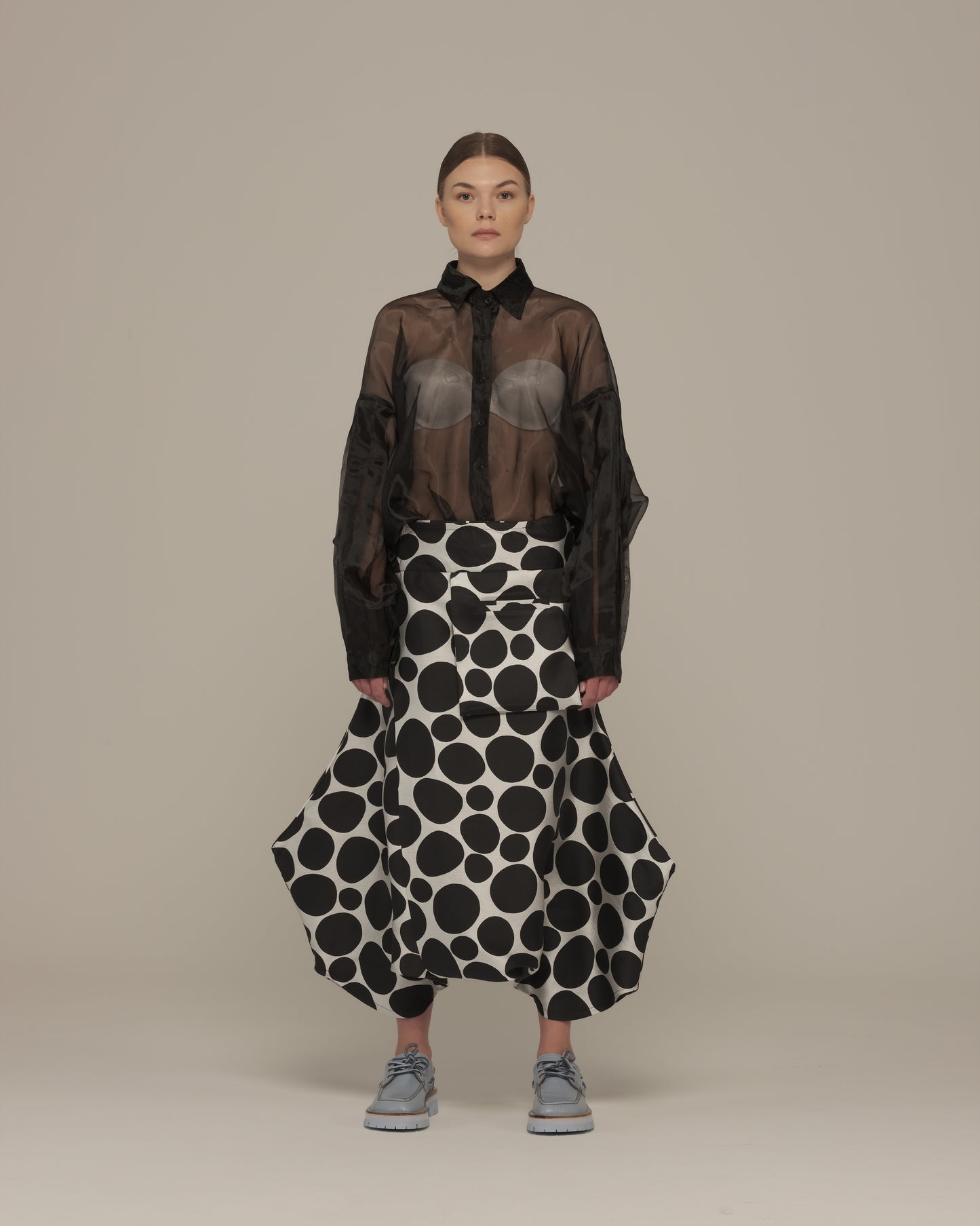 Polka dot Sinbad pants