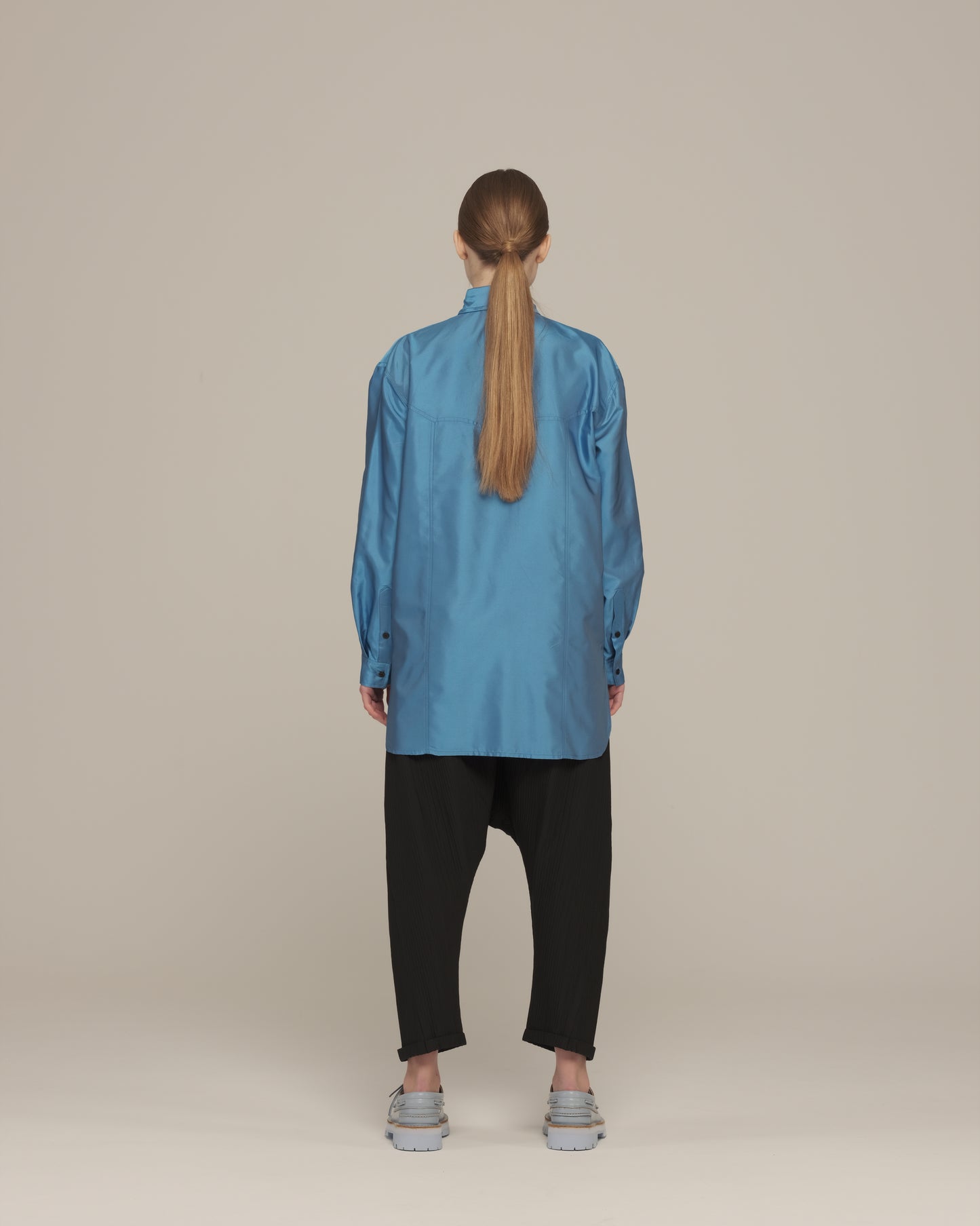 Oversized button-down shirt