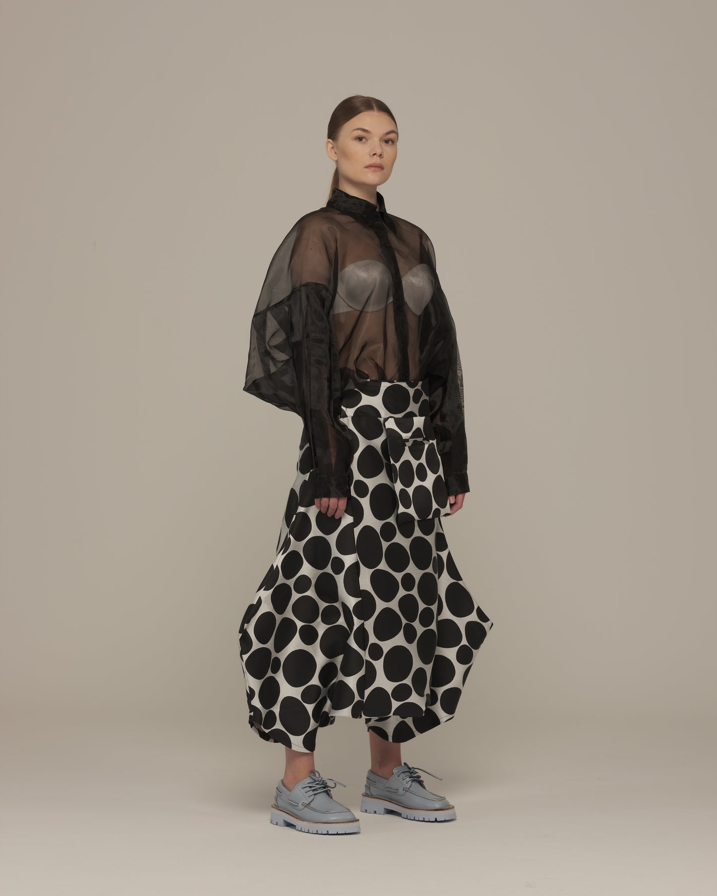 Polka dot Sinbad pants