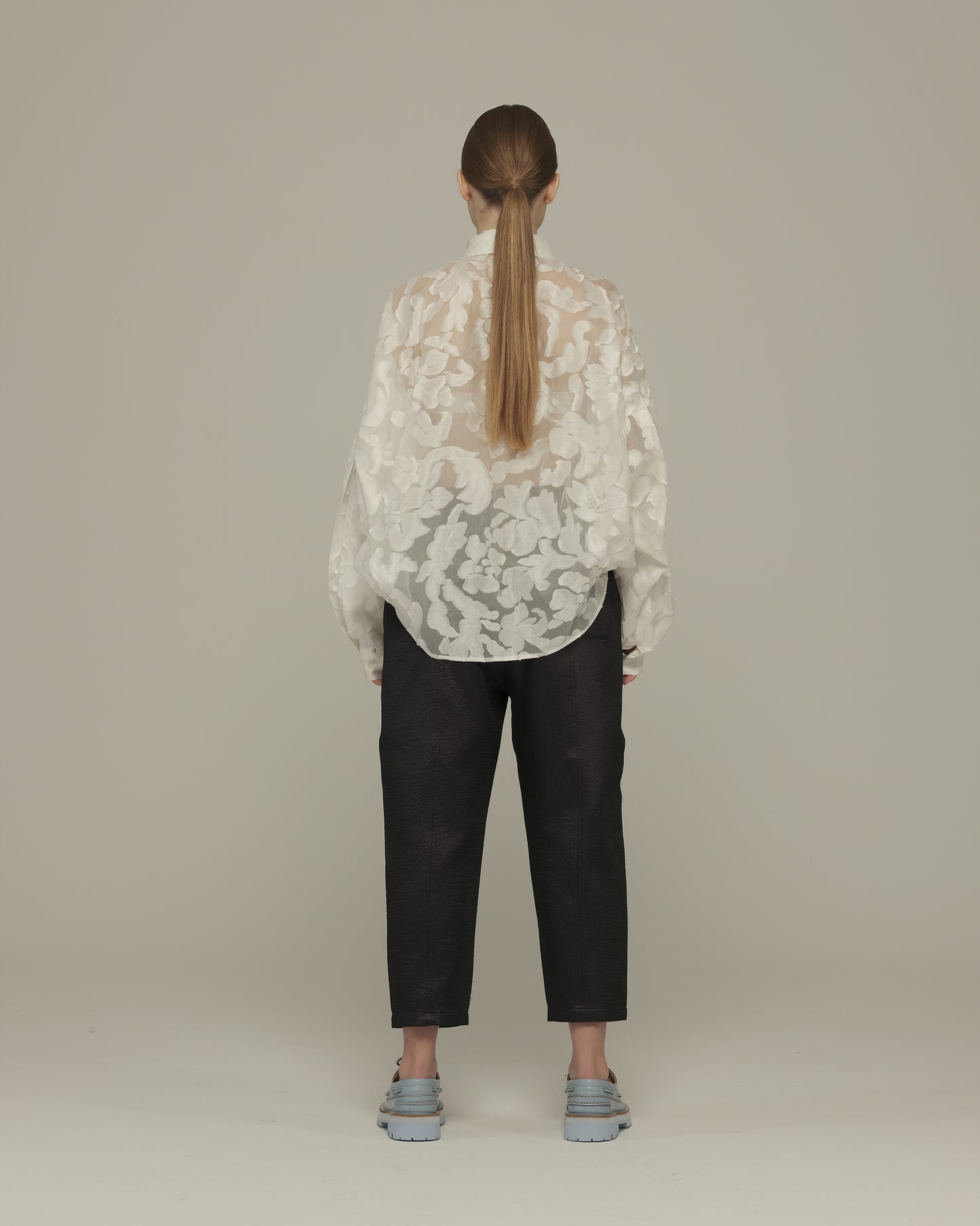 Floral Puffy sleeve shirt