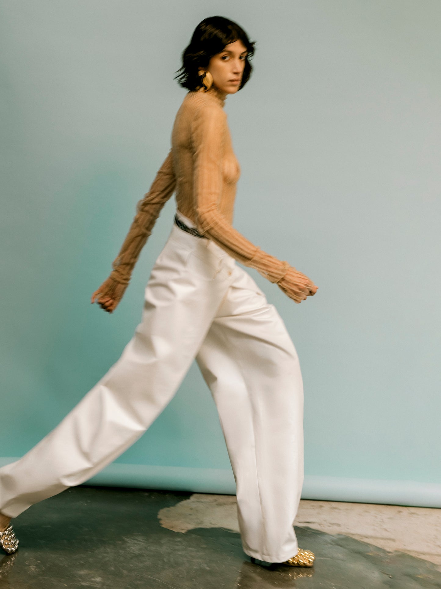 Double waist pants